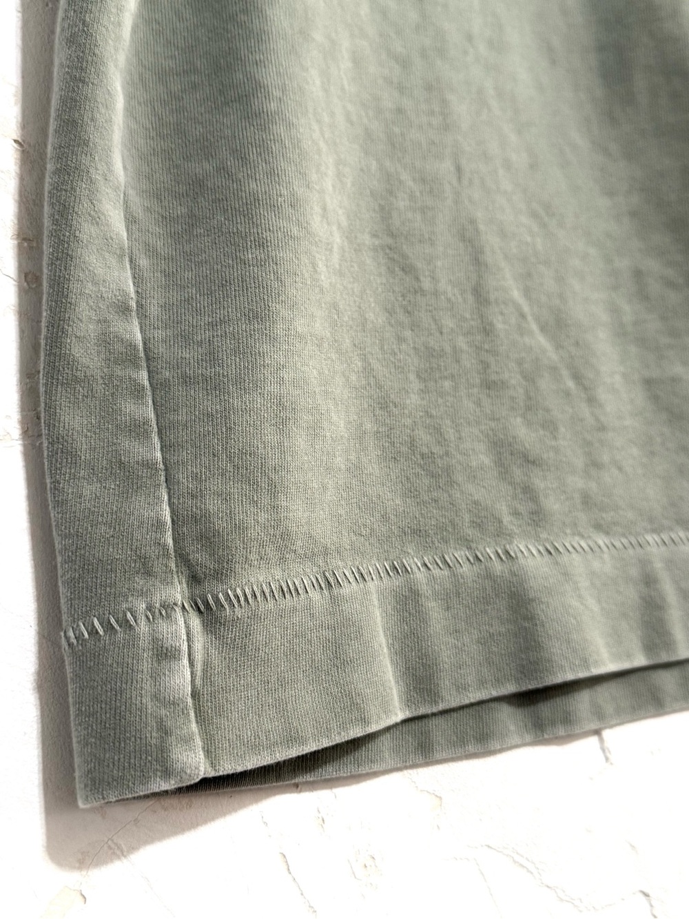 Abercrombie & Fitch Premium Essentials Garment Dyed Boxy Tee Olive Green S - Picture 4 of 8